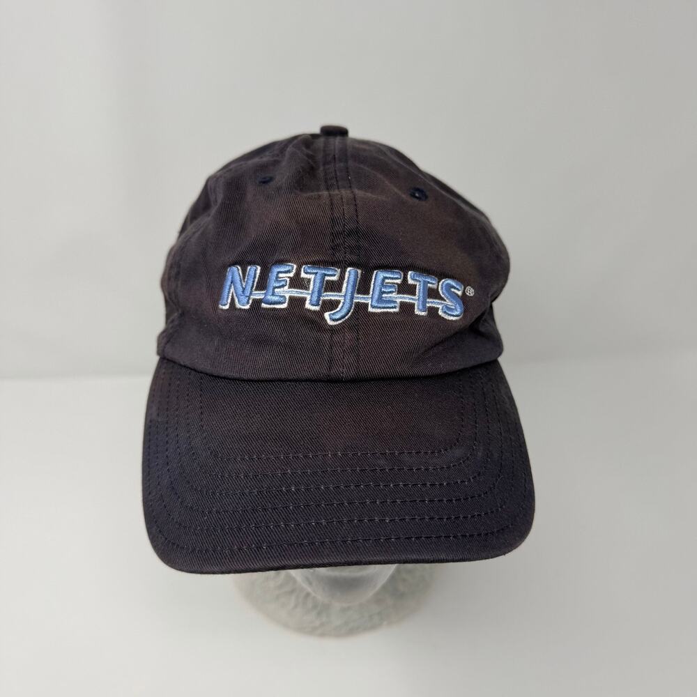 NetJets Adjustable Strapback Hat Navy Blue